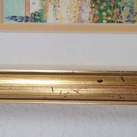 Van Gogh Flowering Garden Print Framed Under Glass - Picture 5 of 8